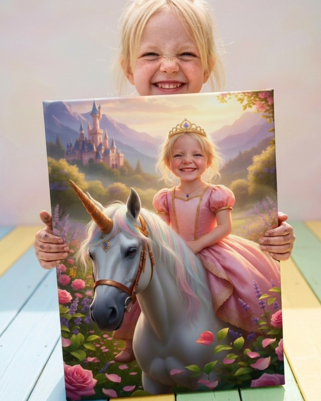 Custom Princess Portrait Canvas (Demo)