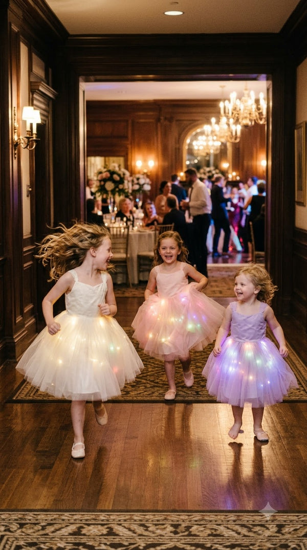 ugc children racing down hotel hallway