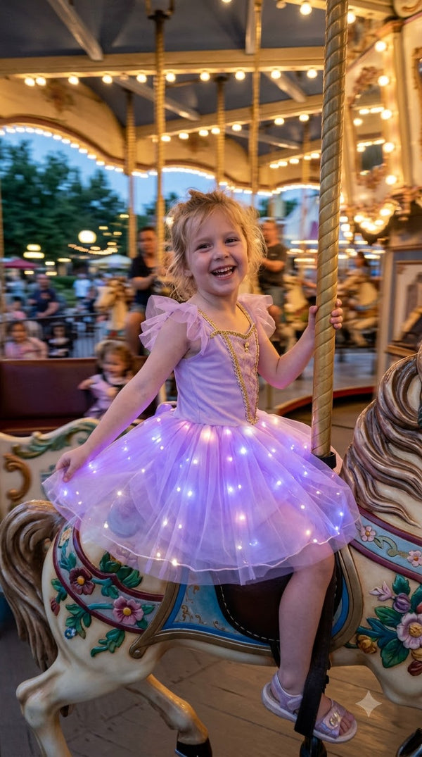 ugc girl riding carousel