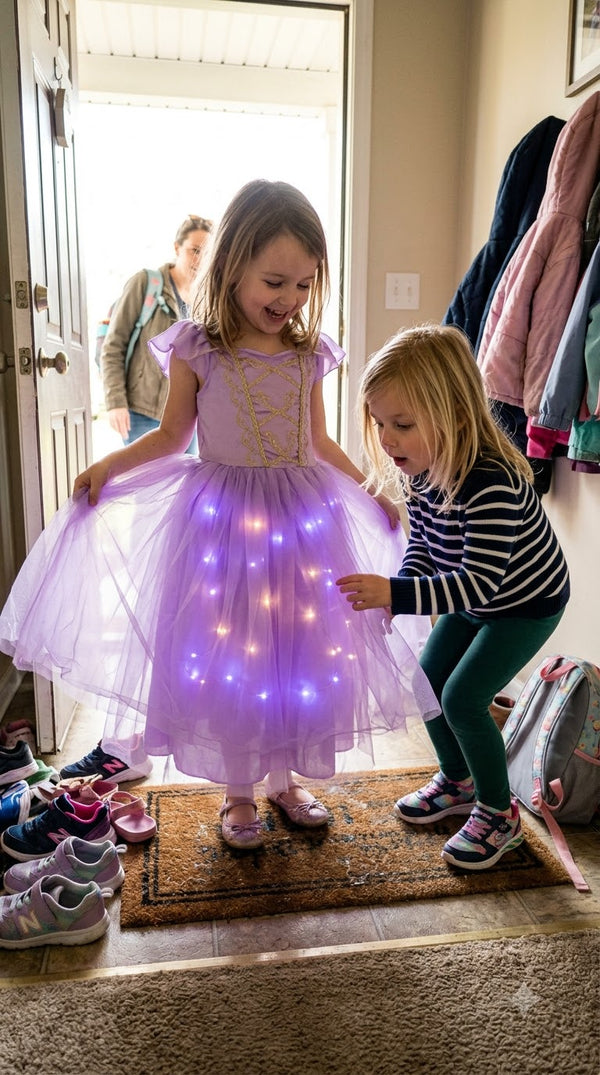 ugc girl touching illuminated prince