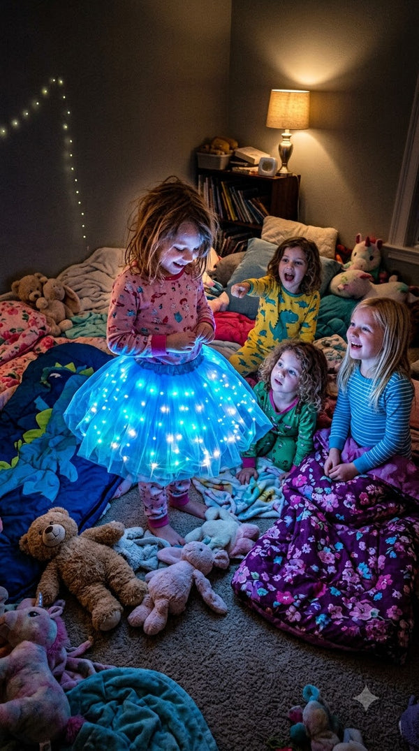 ugc girls reacting to glowing tutu