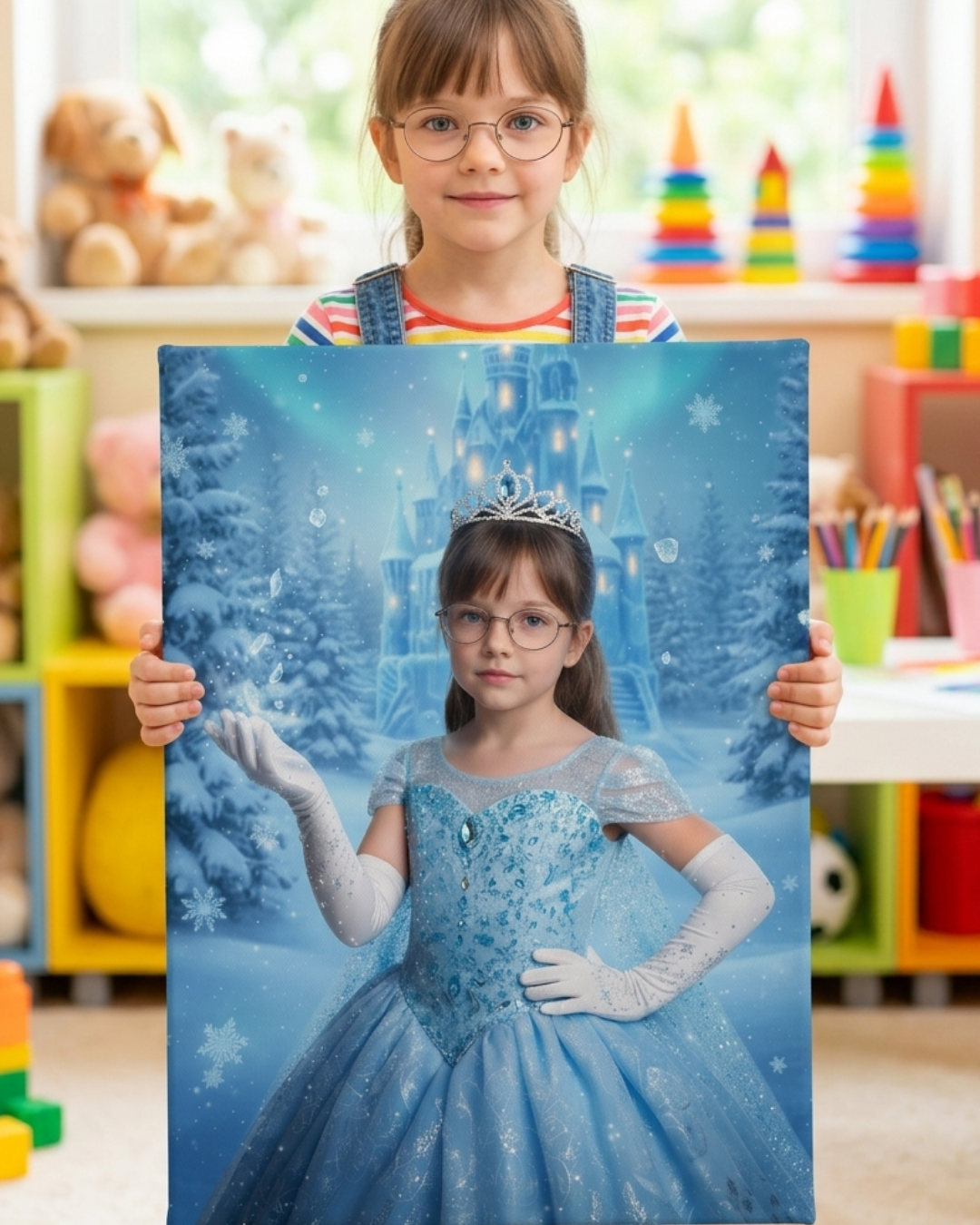 Custom Princess Portrait Canvas (Demo)