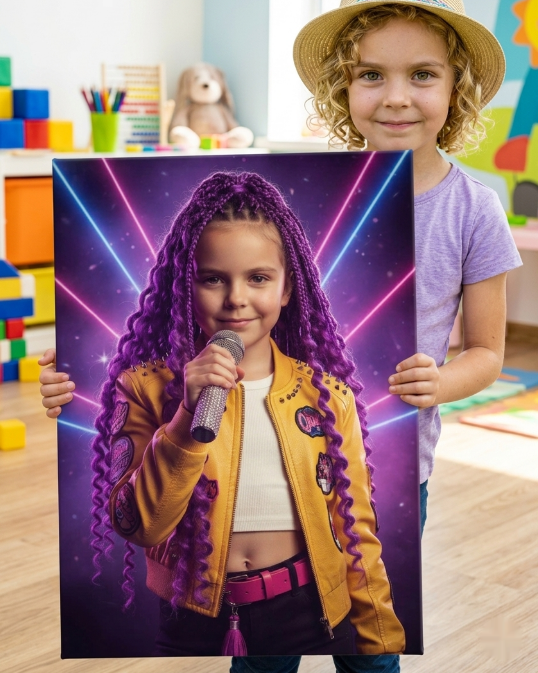 Custom Princess Portrait Canvas (Demo)